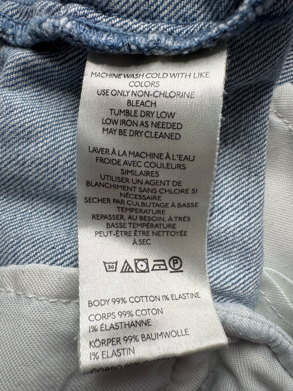 Maeve Scallop Edge Wide Leg Blue Jeans Boho Slouchy Cottagecore Size 29 - Picture 11 of 11